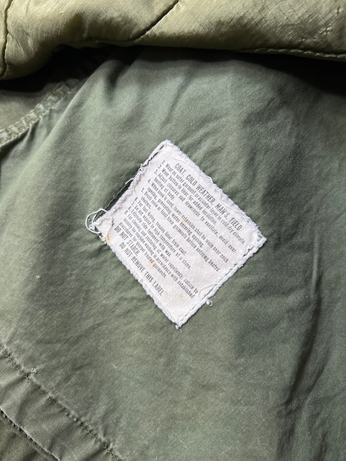 [S]70's 오리지널 U.S ARMY 2세대 M65 필드자켓 내피포함 상품이미지5