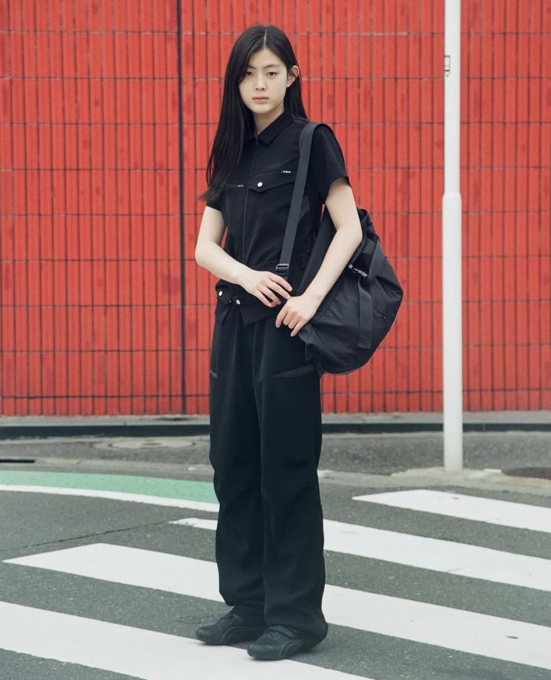 지초이 23ss zip trousers 팬츠 블랙 구해요 상품이미지1