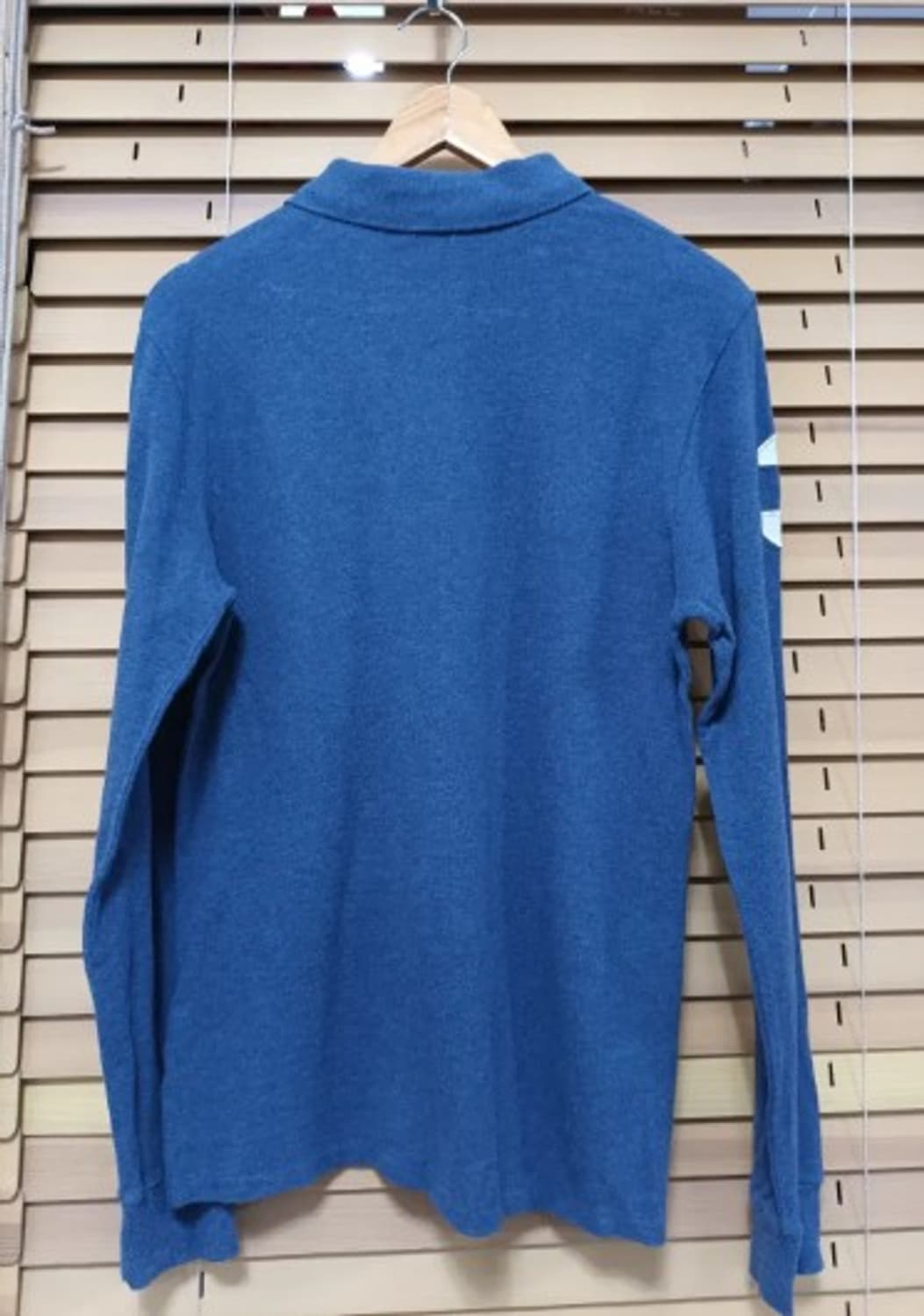 폴로 랄프로렌 보이즈 블루카라긴팔티셔츠 슬림핏 XL/TG (18-20) 상품이미지3