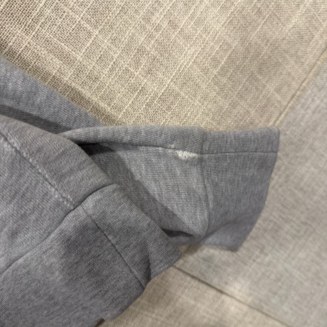 캉골 스몰로고 오버사이즈 맨투맨 스웻셔츠 L-XL 그레이 상품이미지5