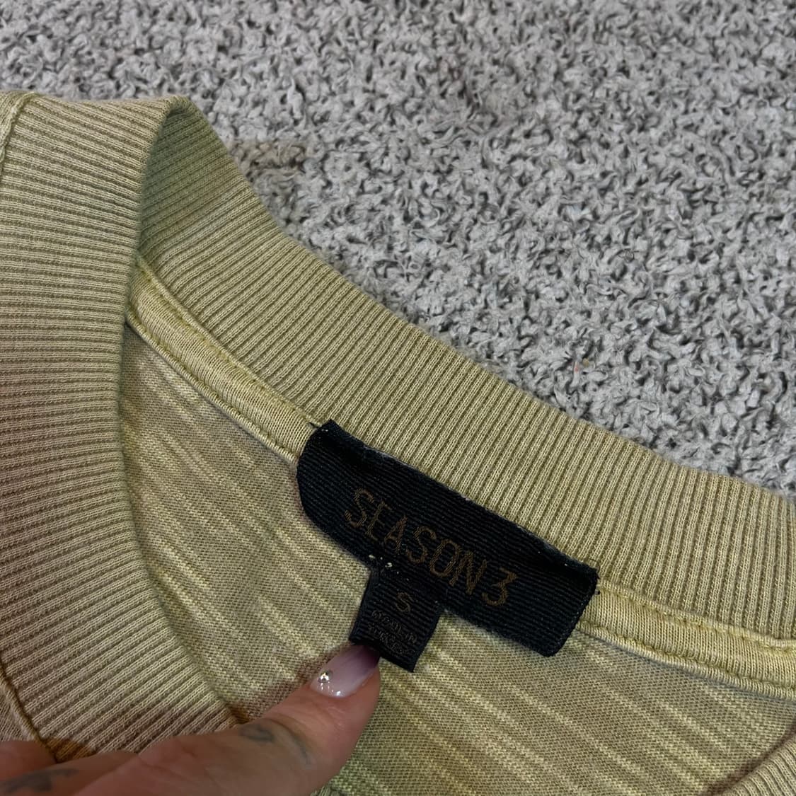 Yeezy season3 이지 시즌3 절개 반팔 티셔츠 상품이미지4
