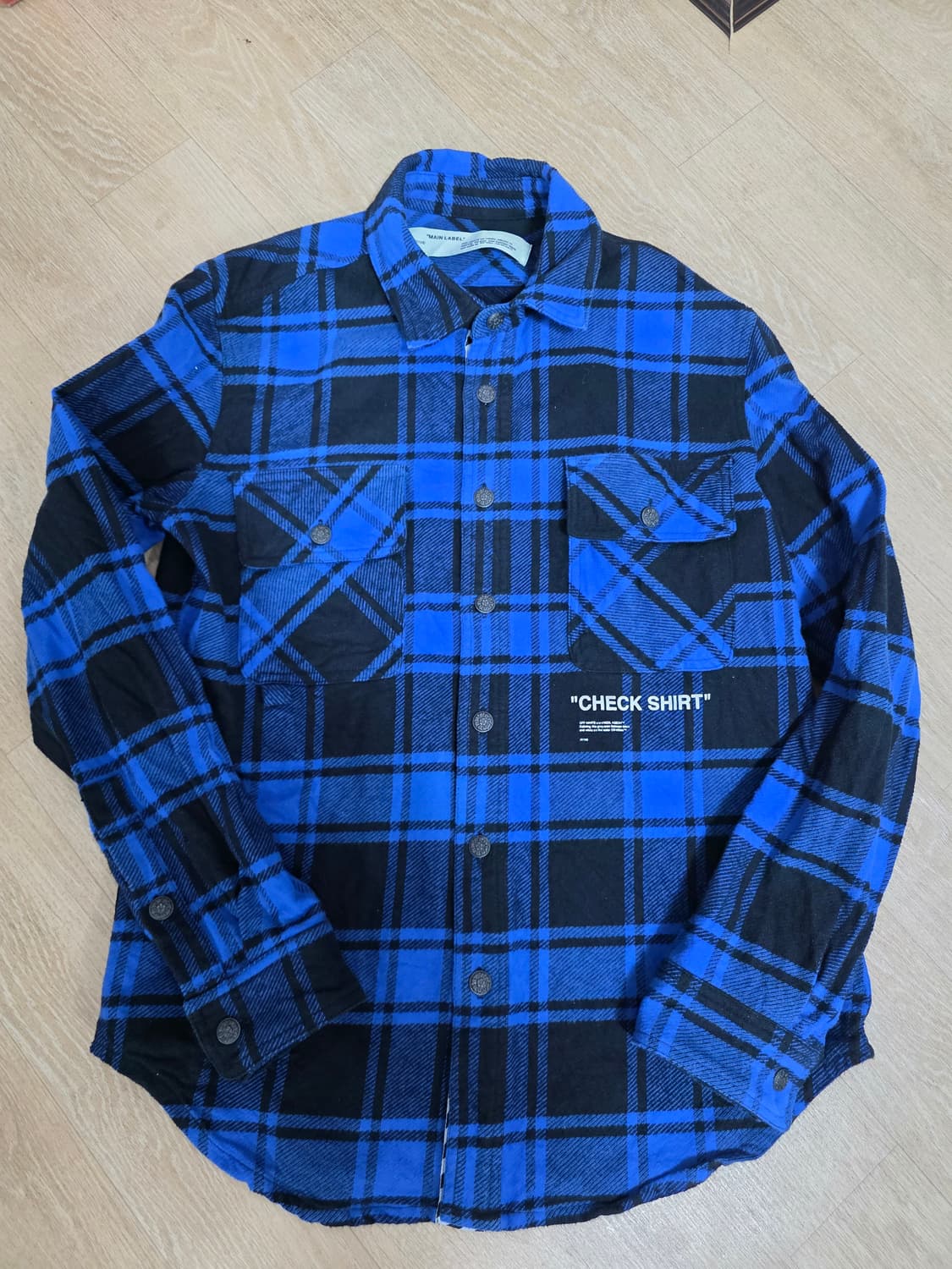 오프화이트 18FW 플란넬 셔츠 M 상품이미지3