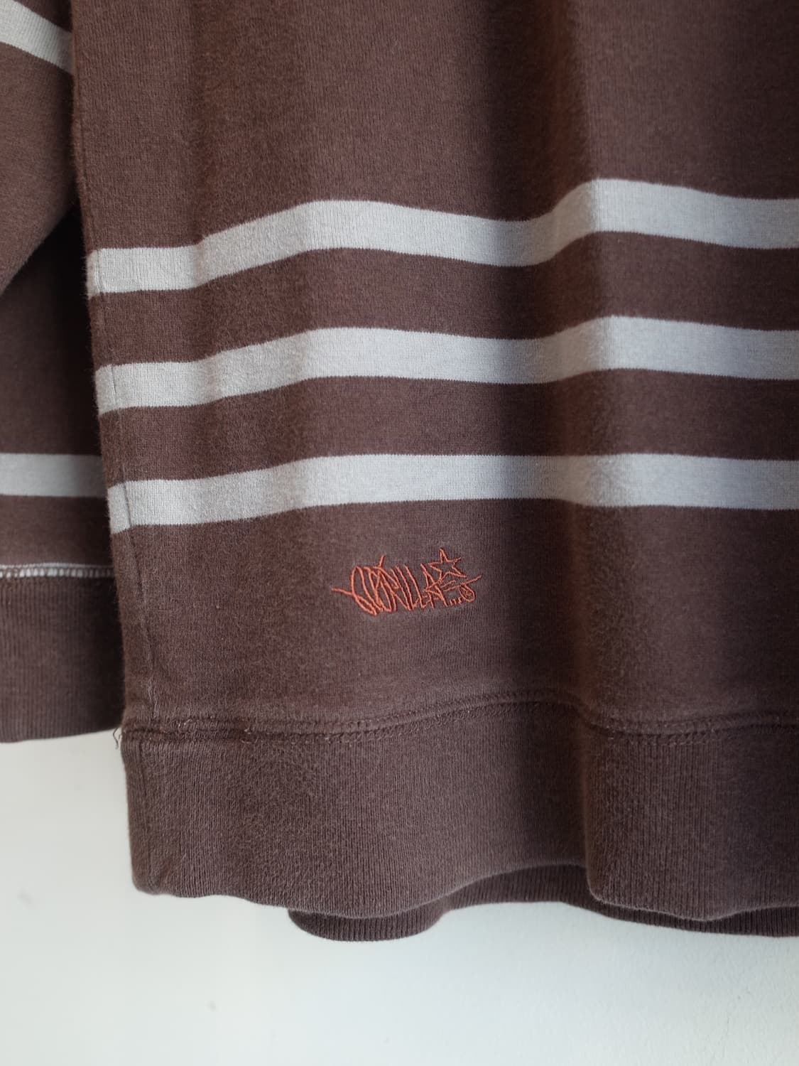 Gorilla 일본 브랜드 스트라이프 코튼 후디 상품이미지7