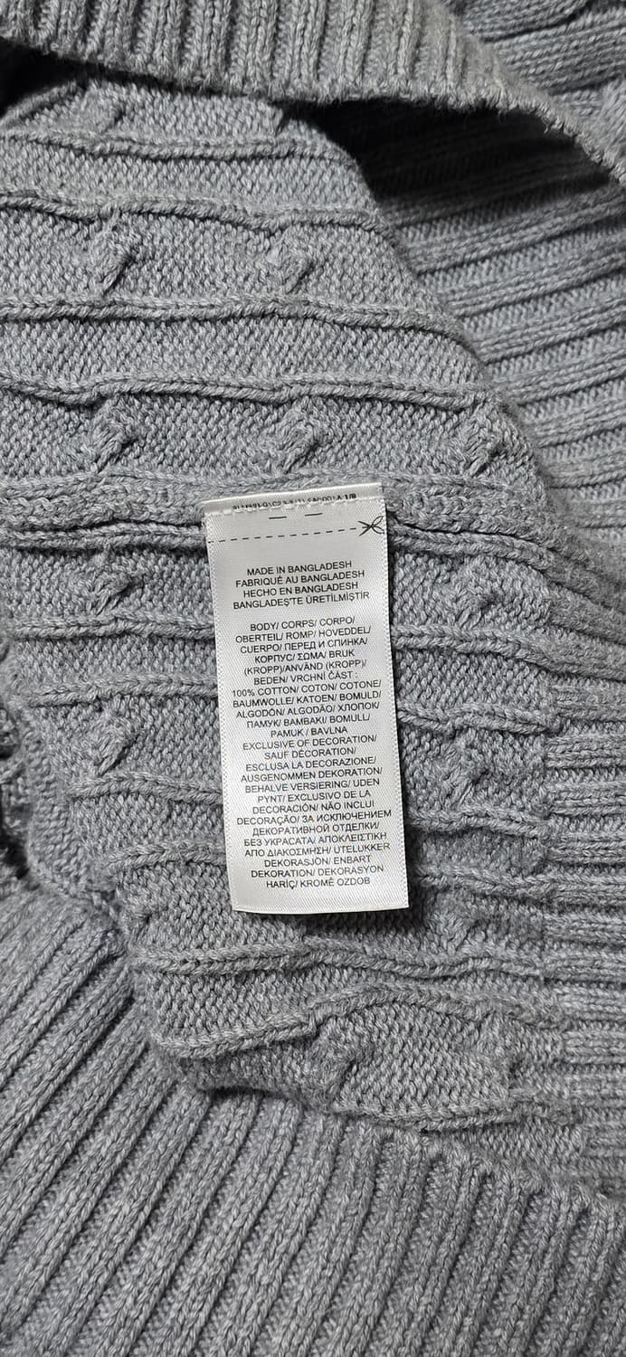 폴로 랄프로렌 꽈배기 회색 니트 66/77 상품이미지4