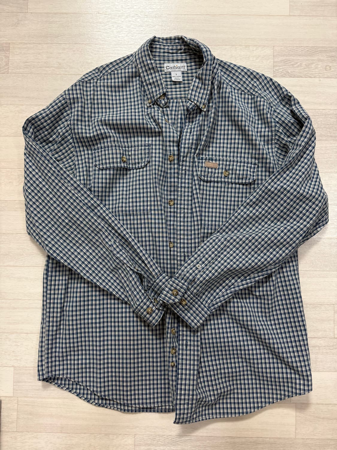 Carhartt 스트라이프 체크셔츠 상품이미지1