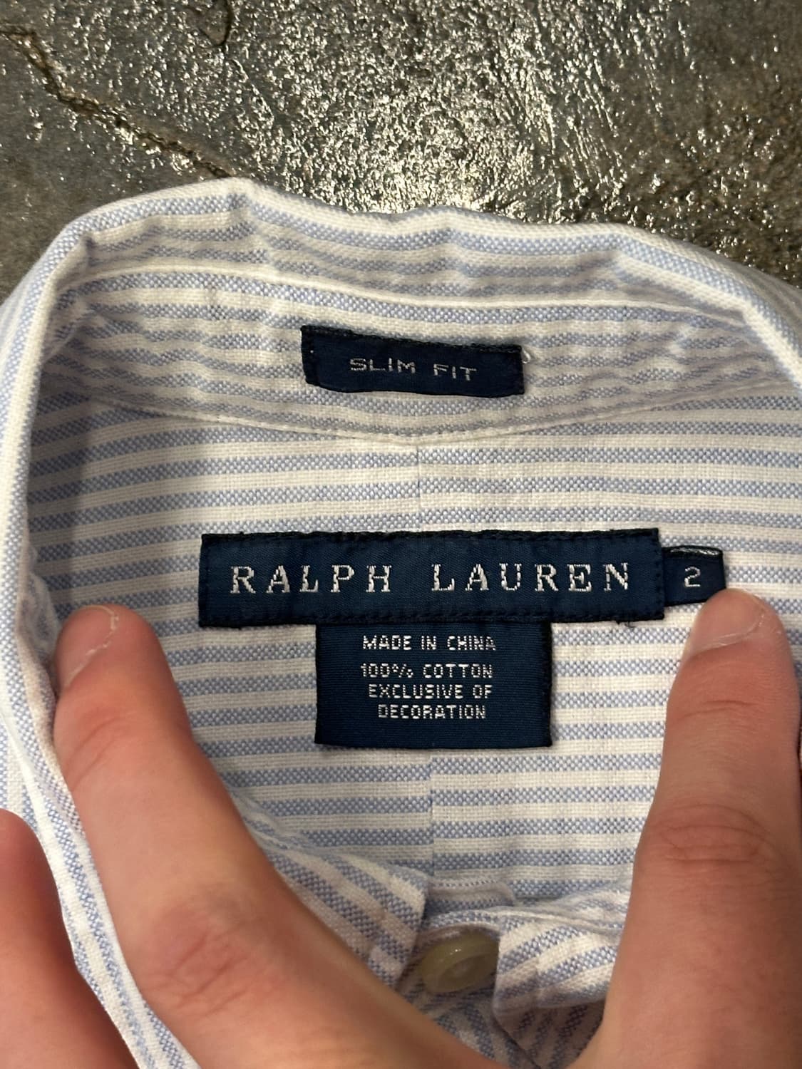 폴로 랄프로렌 스트라이프 셔츠 S 상품이미지4