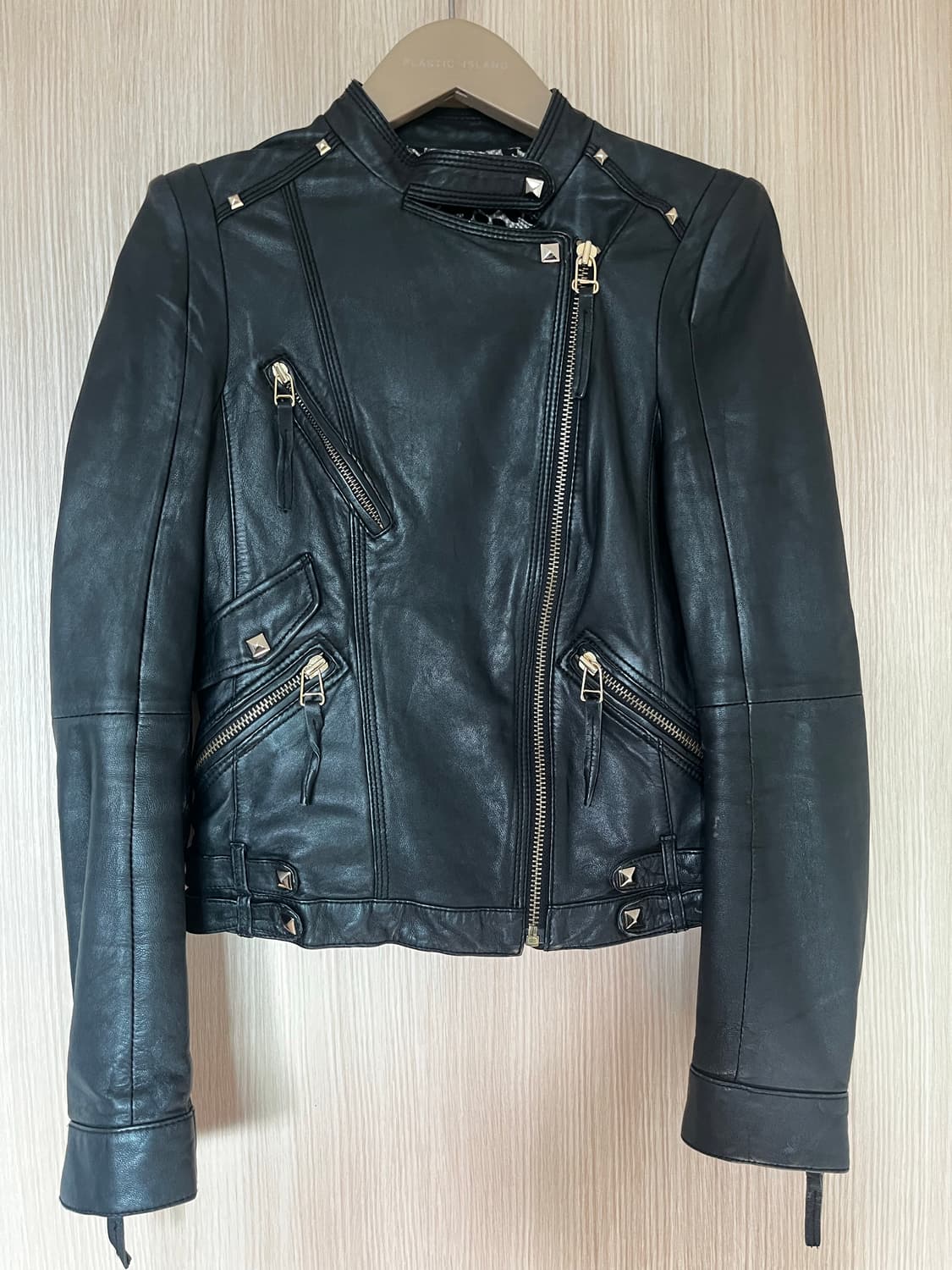 GGPX NEWYORK 가죽자켓 빈티지 갸루 고스 상품이미지2