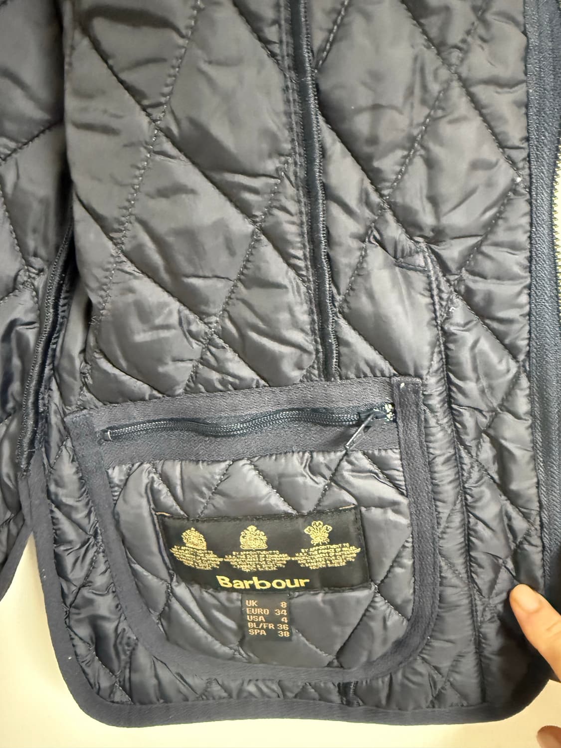 정품)바버 퀼팅 베스트 34 상품이미지7