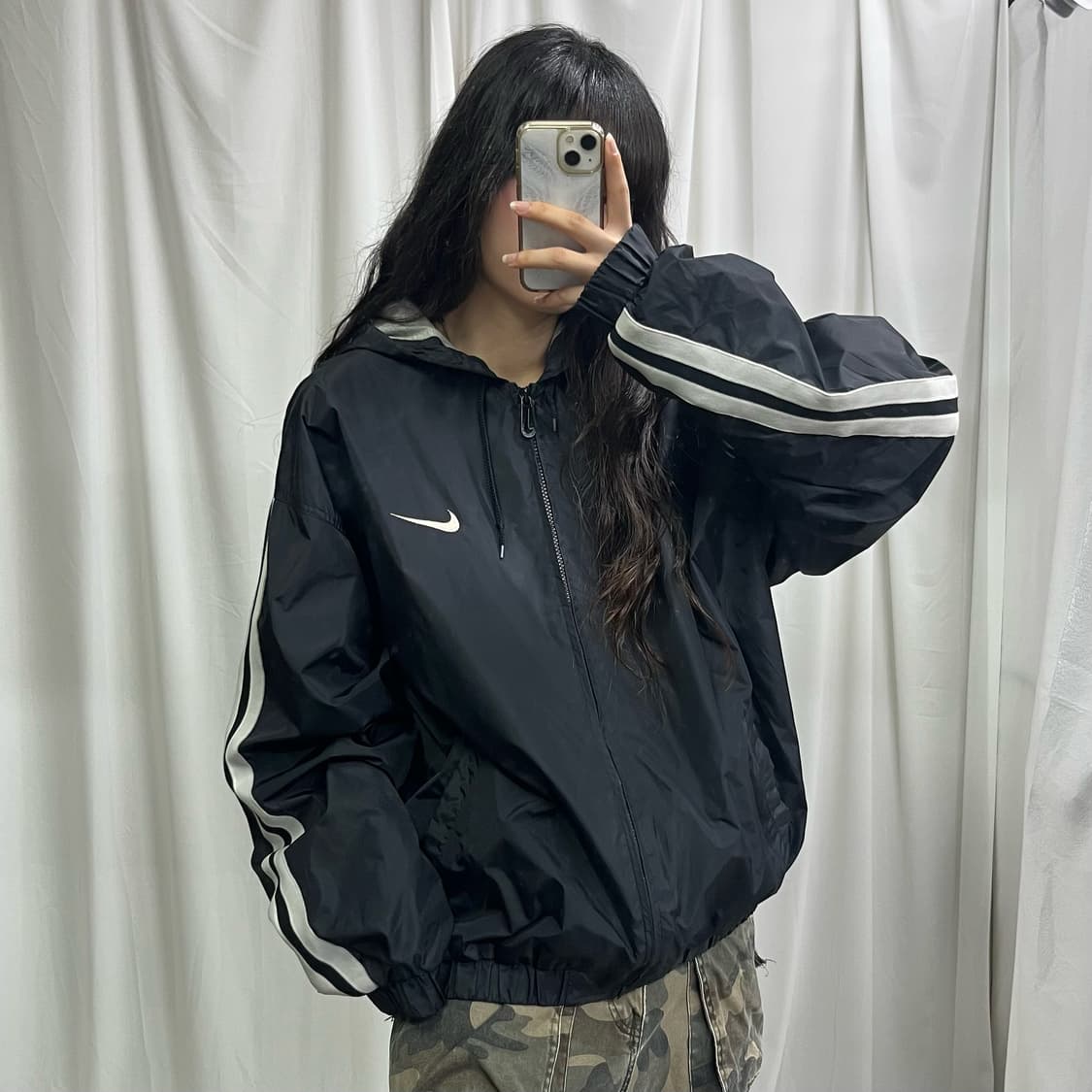 Nike black 00’s windbreak jacket  상품이미지2