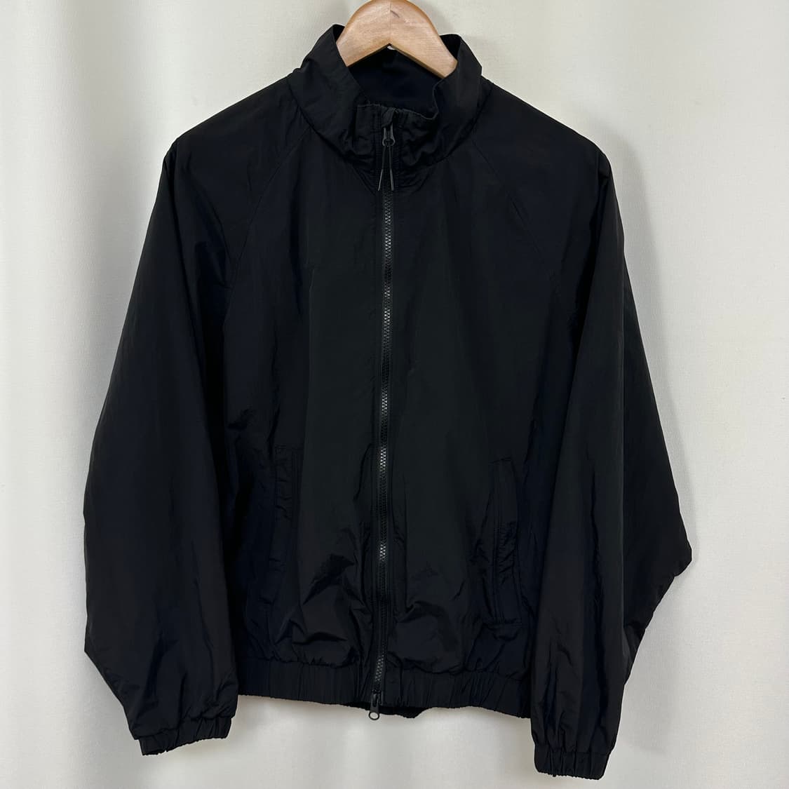   무신사스탠다드 남자 간절기 나일론 집업자켓 검정 M 95 상품이미지1