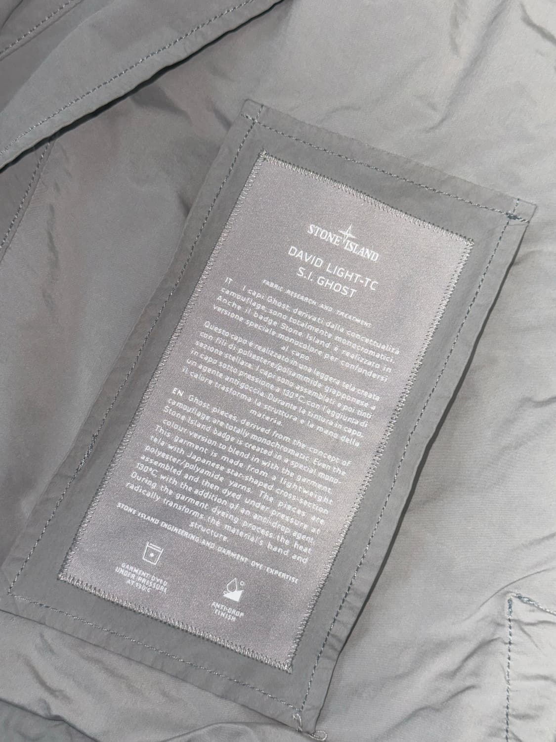 스톤아일랜드 고스트 david light tc 다비드 코치 자켓 XL 상품이미지6