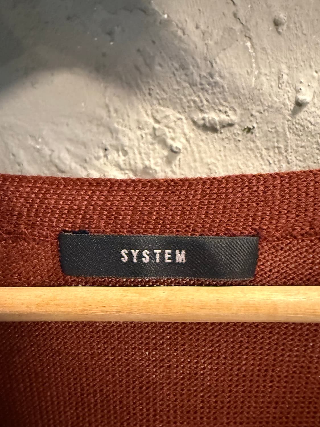 F 시스템 SYSTEM 레이어드 니트 가디건 브라운 상품이미지7