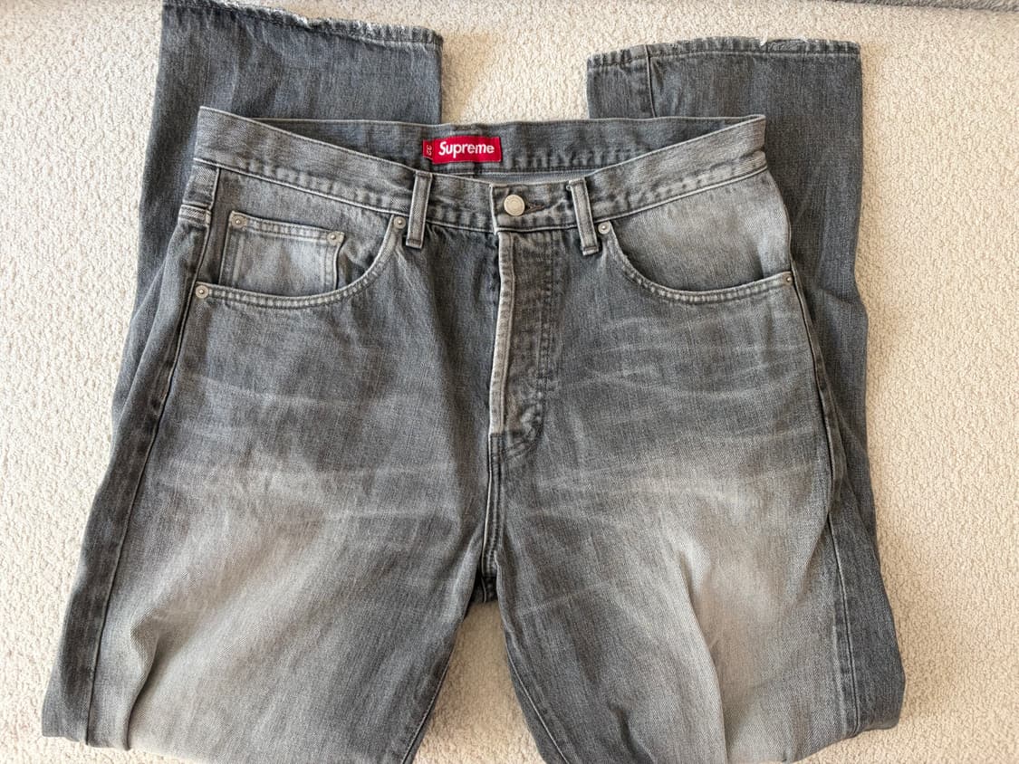 (32) 슈프림 디스트레스 루즈핏 그레이 상품이미지1