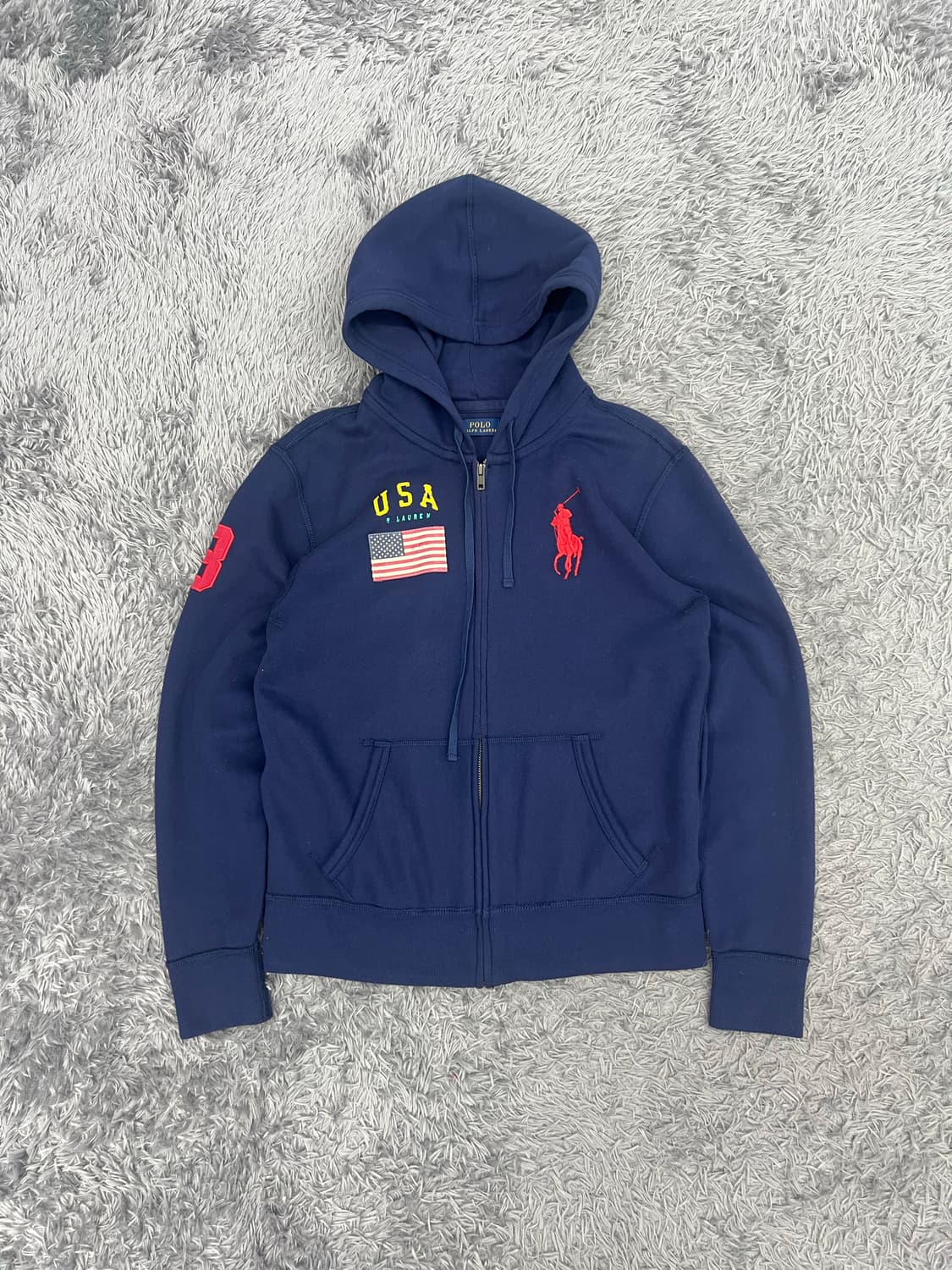 Polo 빅포니 성조기 후드집업  상품이미지2