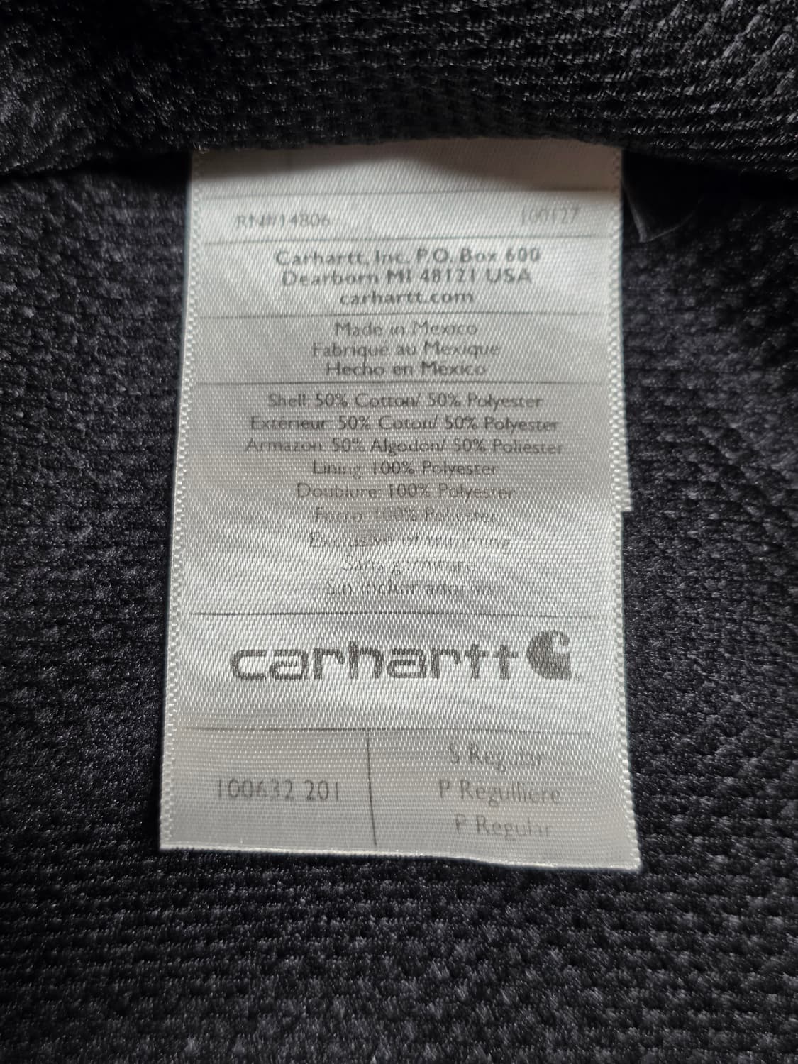 칼하트 써멀 레인디펜서 후드집업 다크브라운 상품이미지6