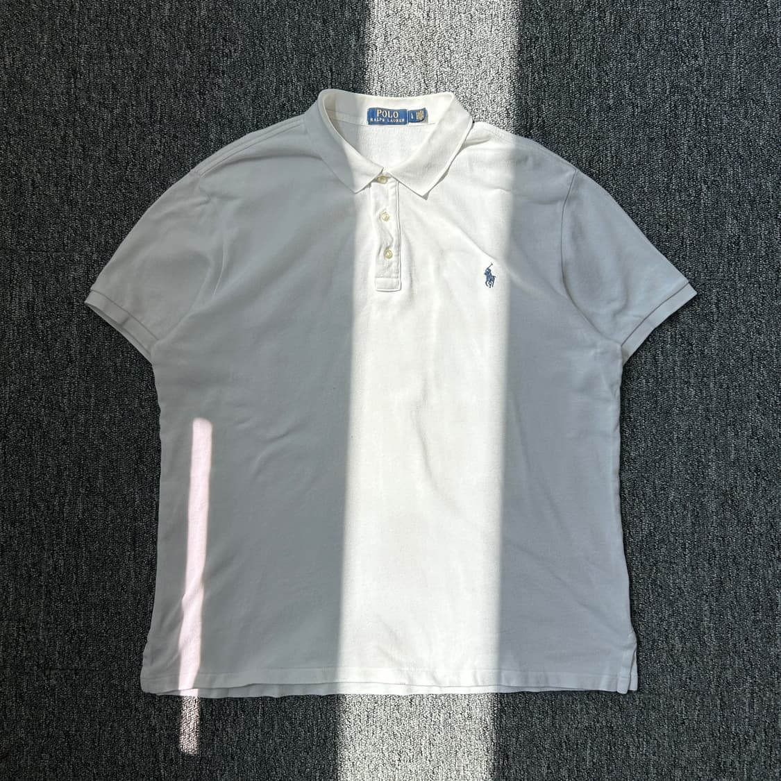 폴로 랄프로렌 화이트 PK 반팔티셔츠 상품이미지1