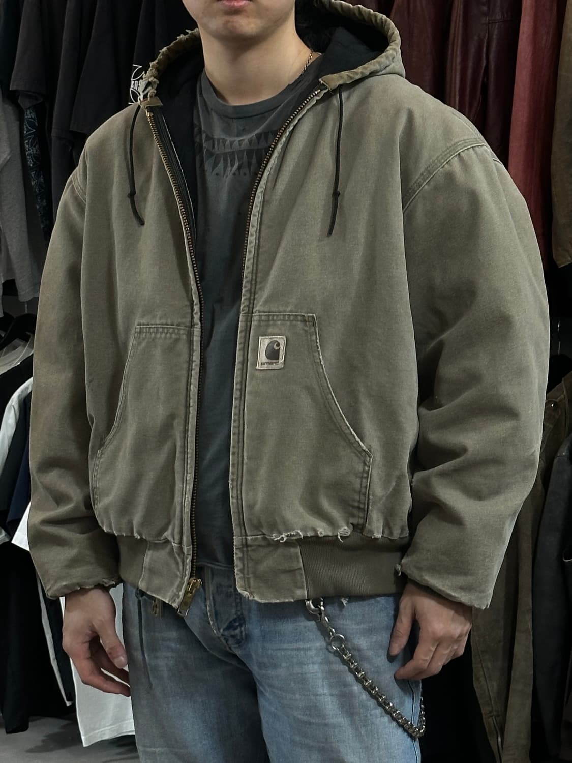 00's OG 칼하트 J68 액티브 자켓 칼하트 DES 후드자켓 상품이미지9