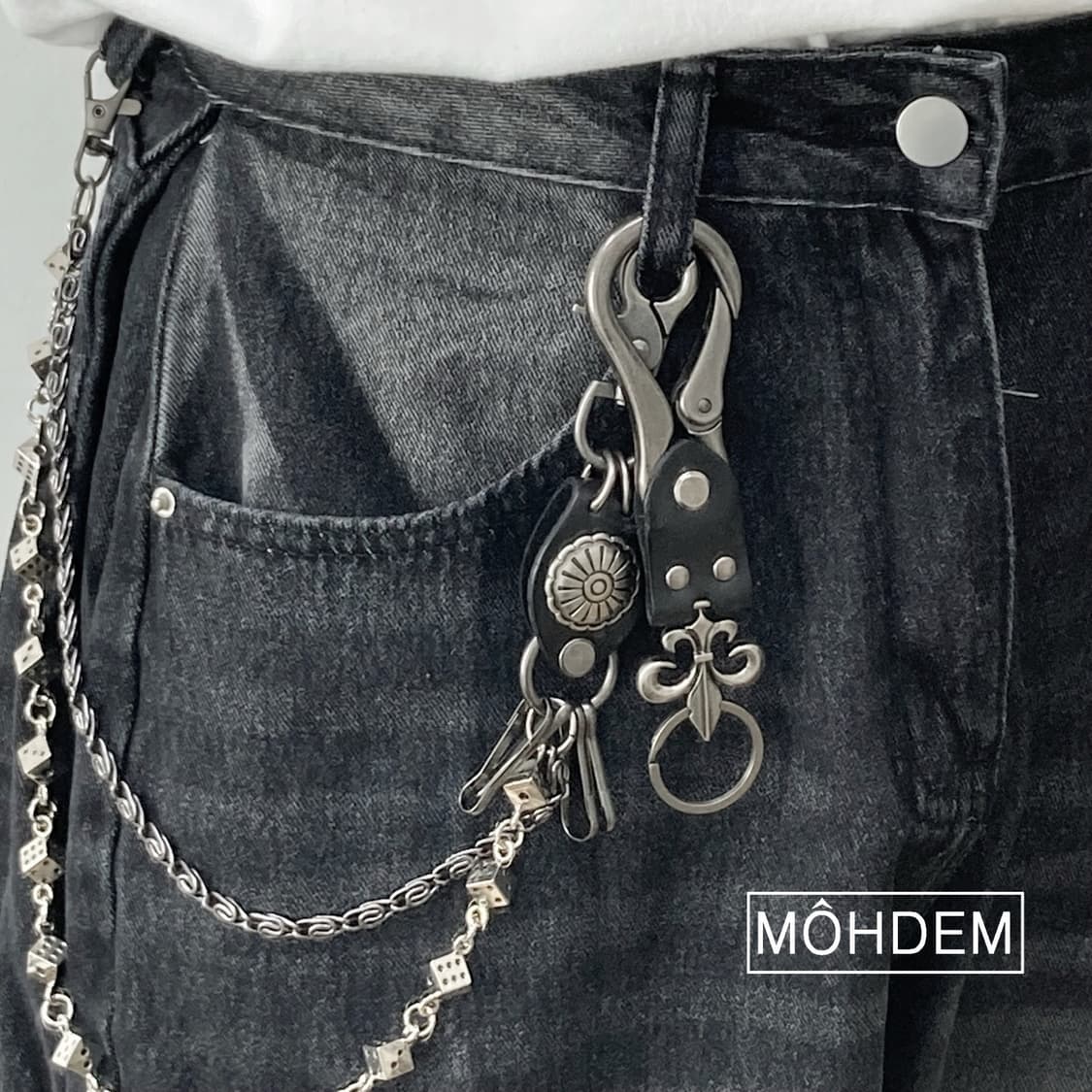 신상 y2k 무드 키링 바지체인 상품이미지1