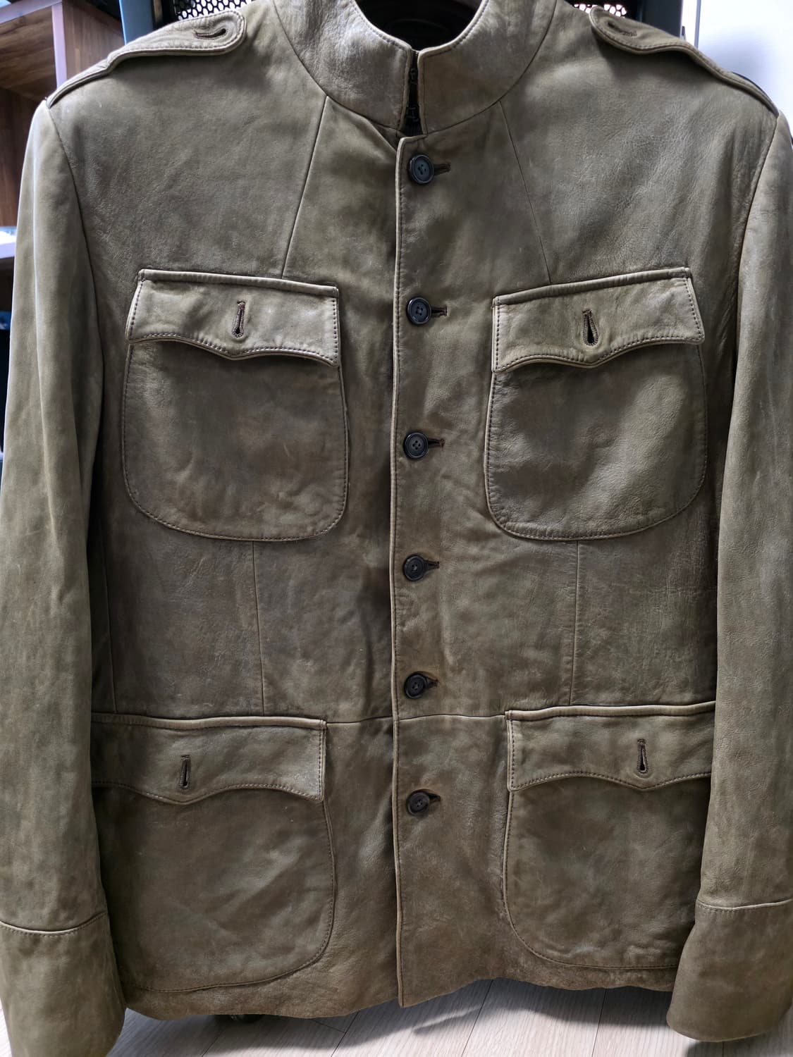 700만원)랄프로렌 퍼플라벨 M-65 램스킨 가죽자켓 상품이미지3