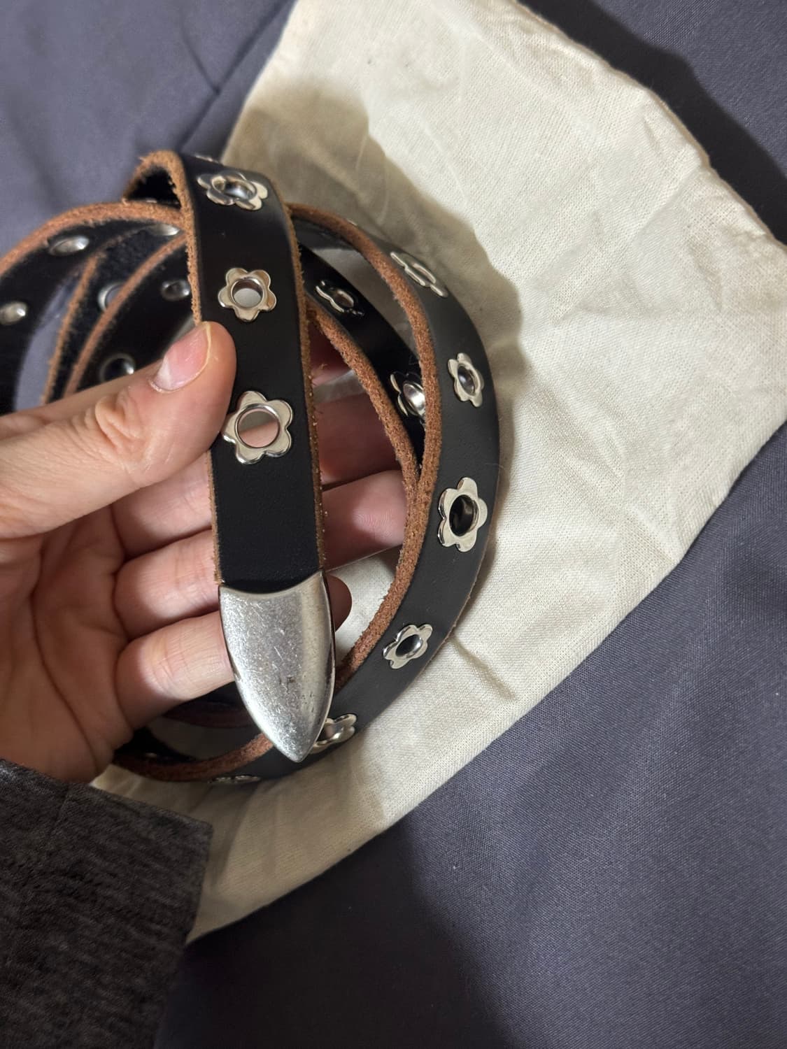 Our Legacy 아워레가시 플라워 스터드 벨트 (80) 상품이미지6