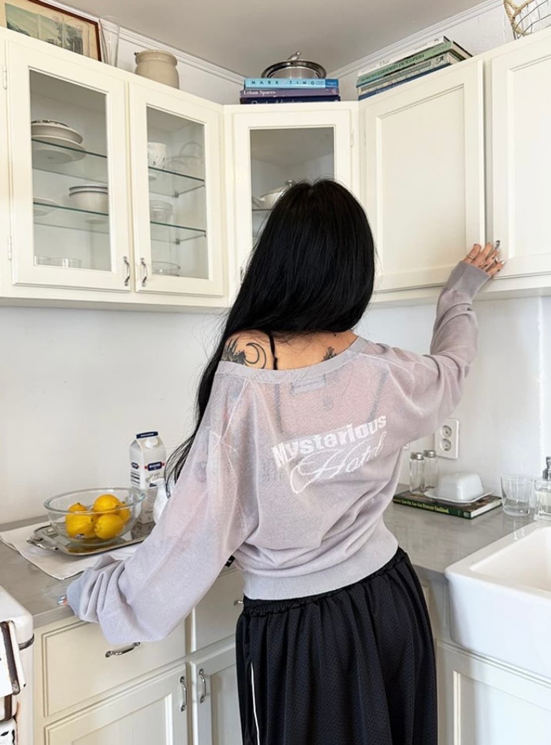 더미스테리어스호텔 시스루 가디건 상품이미지5