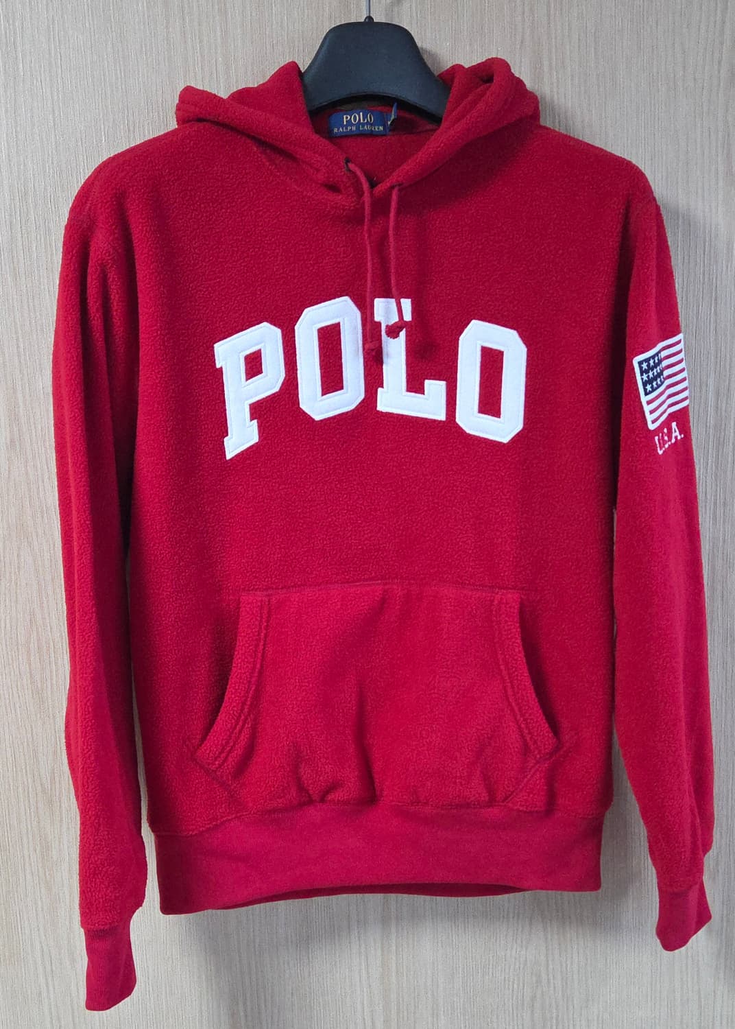 (착샷) 폴로 랄프로렌 USA 플리스 후드 티셔츠 상품이미지1