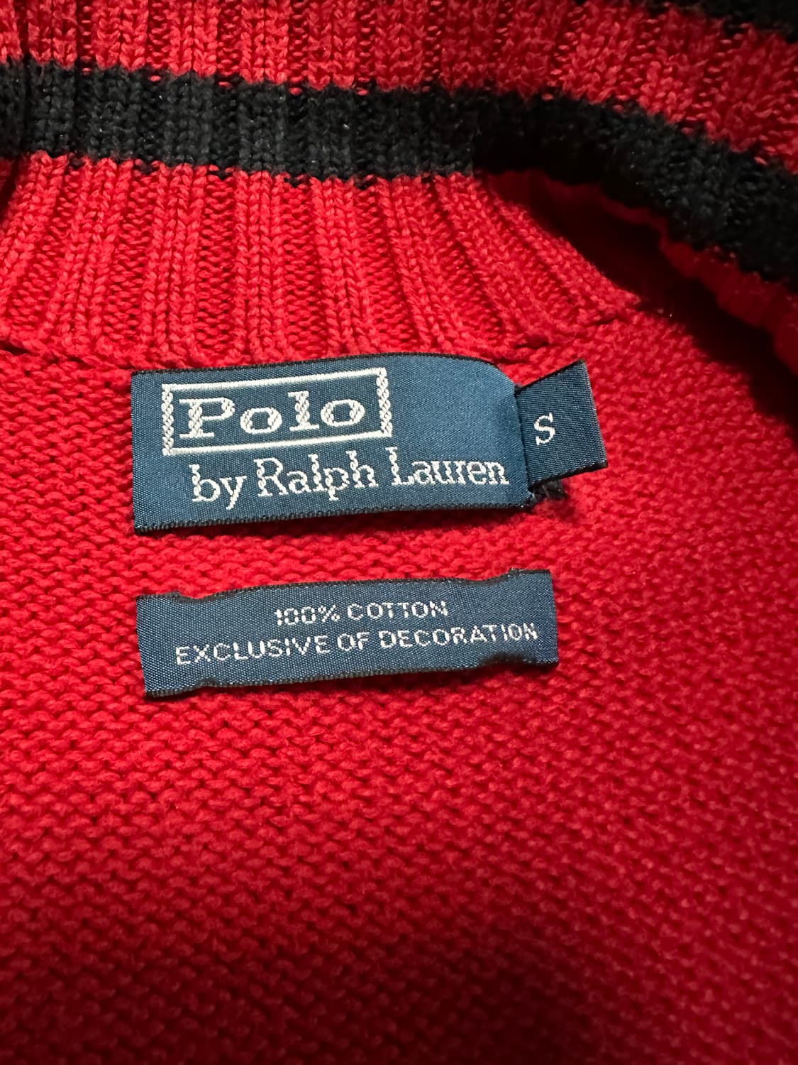 (S) 폴로 빅포니 니트 집업 마드리드 레드 상품이미지2