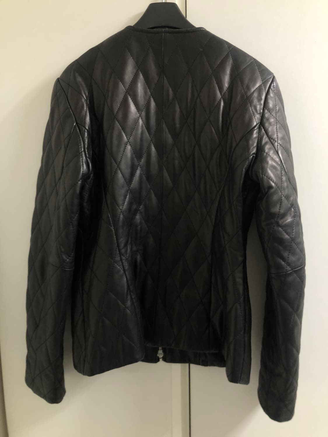 퀼팅 레더 자켓 상품이미지2