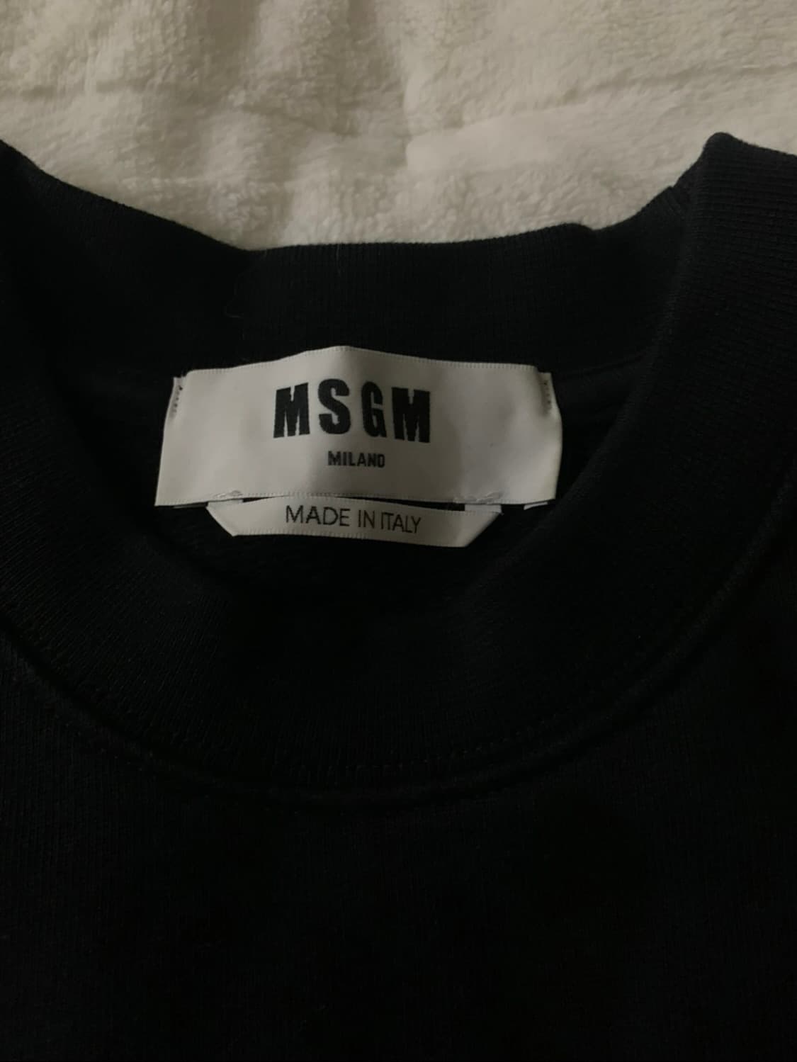 msgm 맨투맨 스웻셔츠 블랙 (포장,택 포함) 상품이미지3