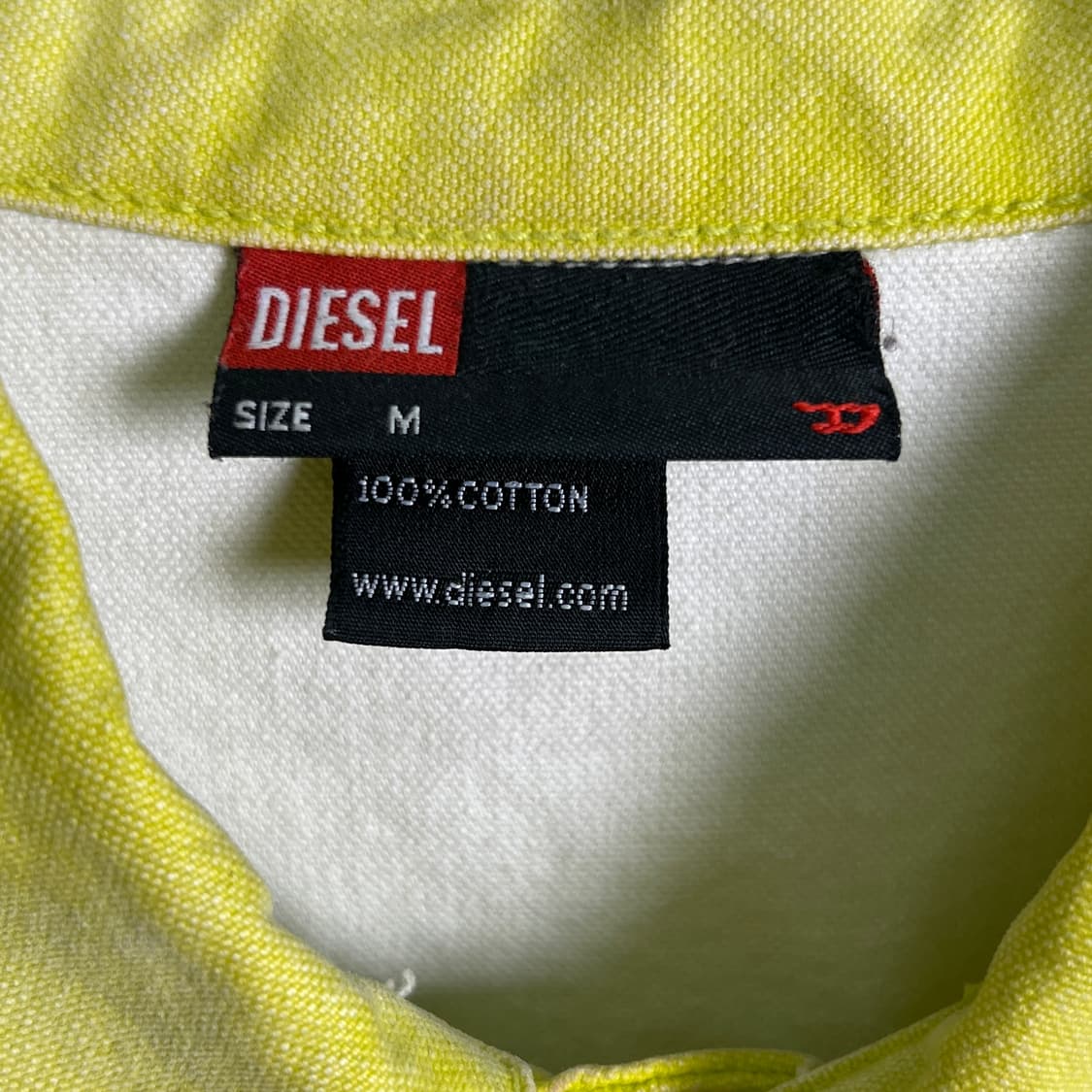 Diesel 디젤 옐로우 데님 트러커 자켓 M 상품이미지3