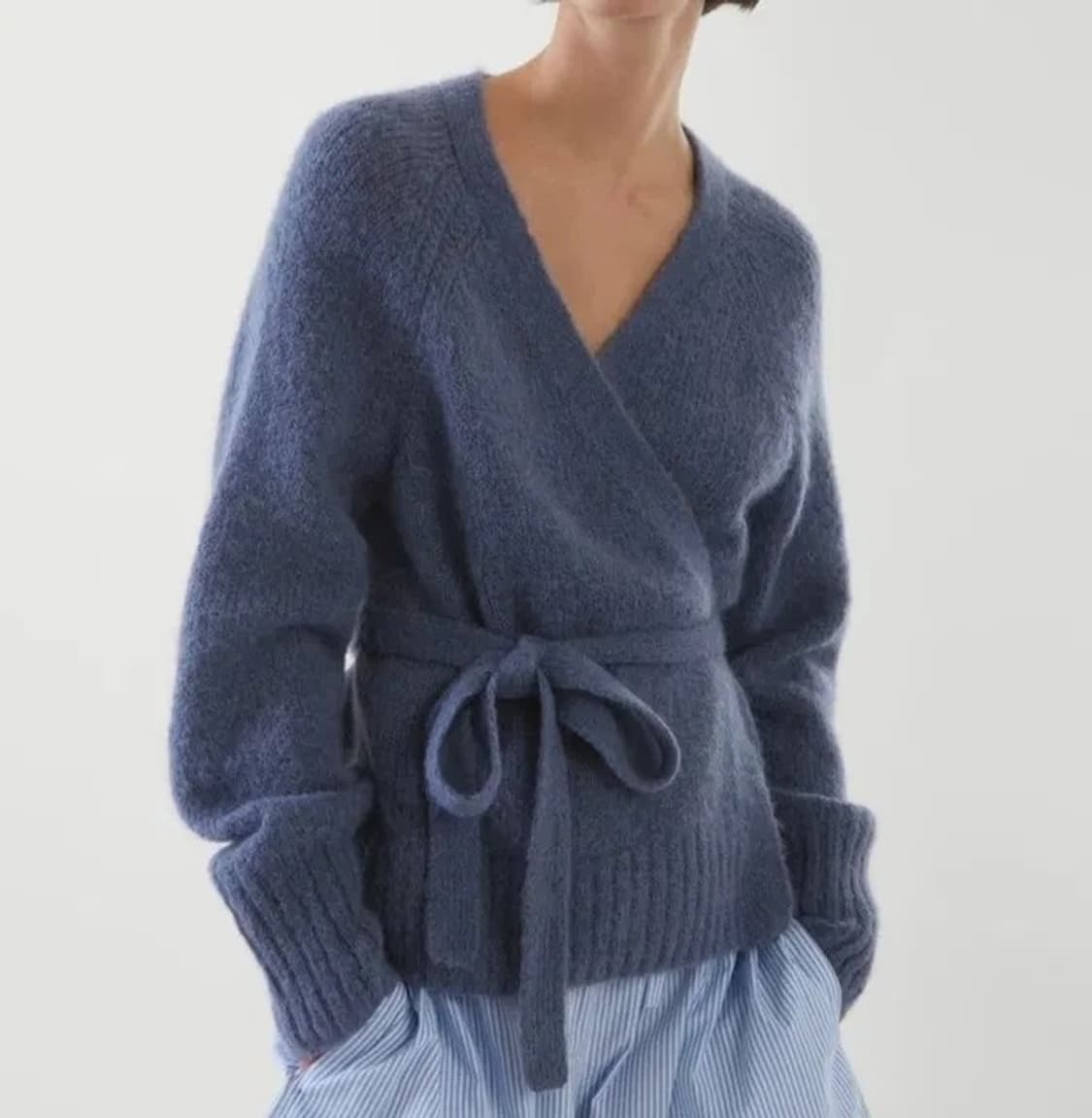 코스 COS 알파카 울 니트 랩 니트 가디건 PN5232 상품이미지2