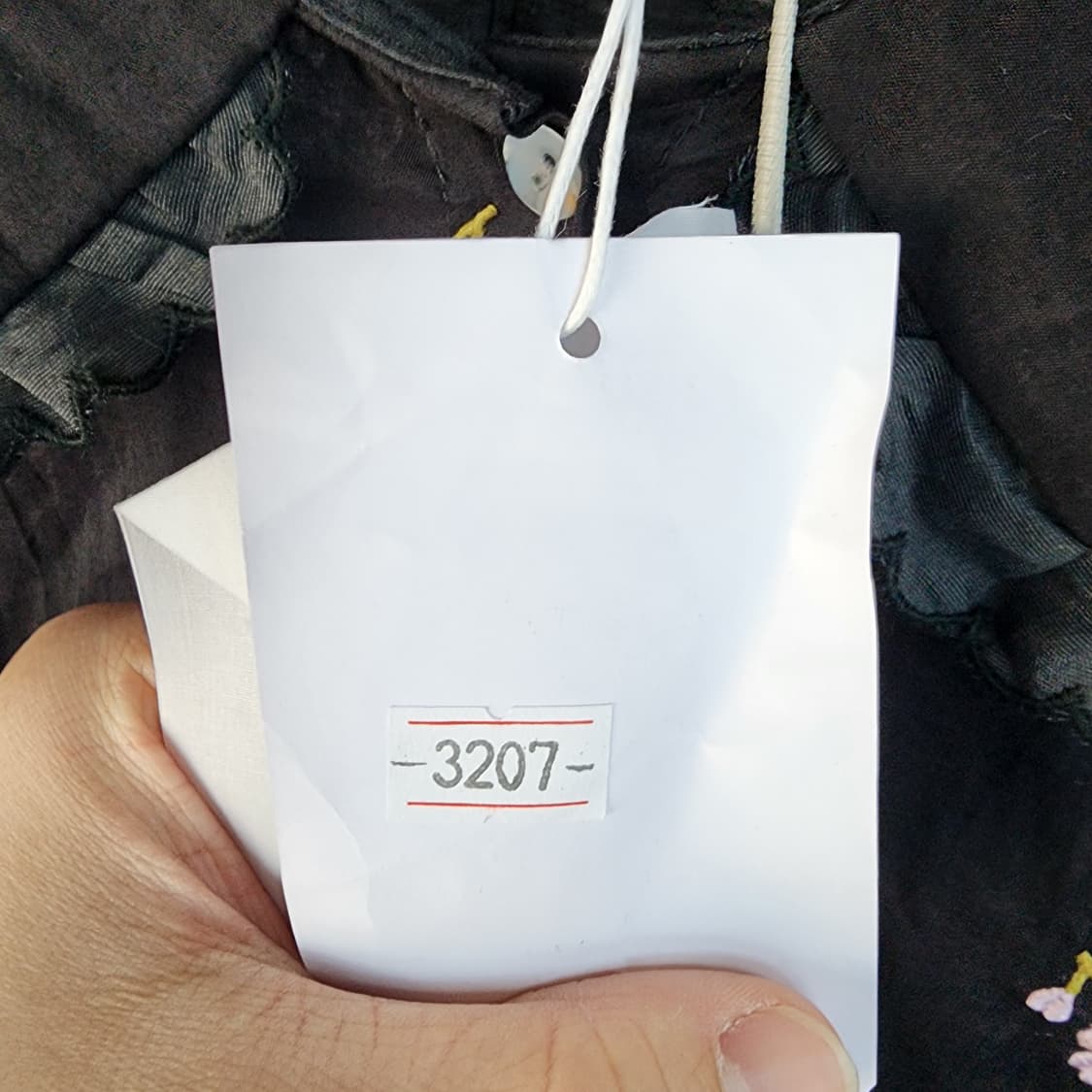 블랙 플라워 자수 레이스 블라우스 상품이미지6