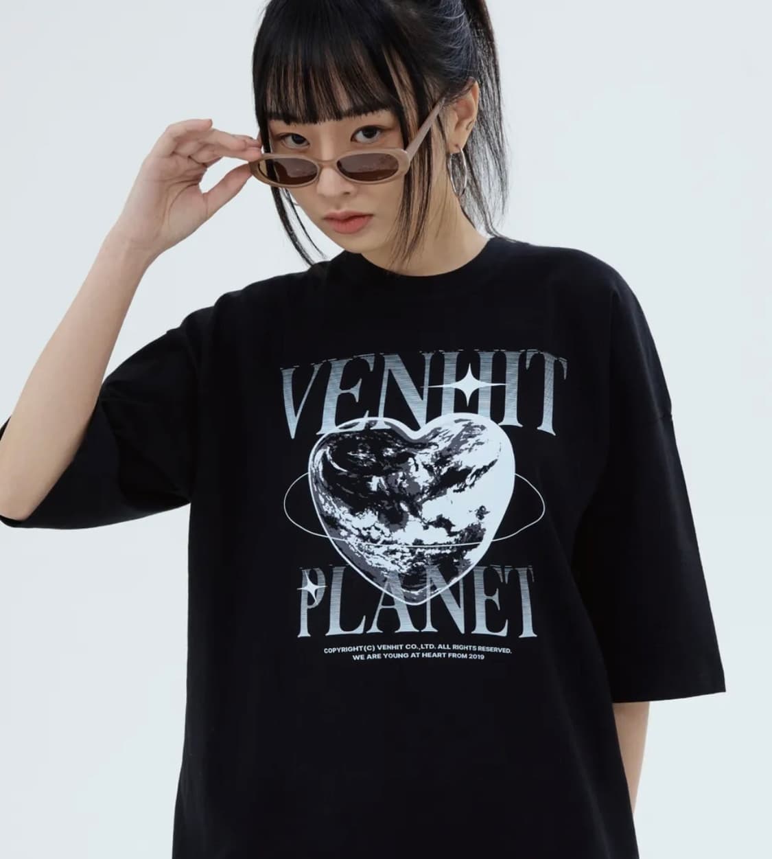 벤힛 Planet 그래픽 반팔 티 m 상품이미지2