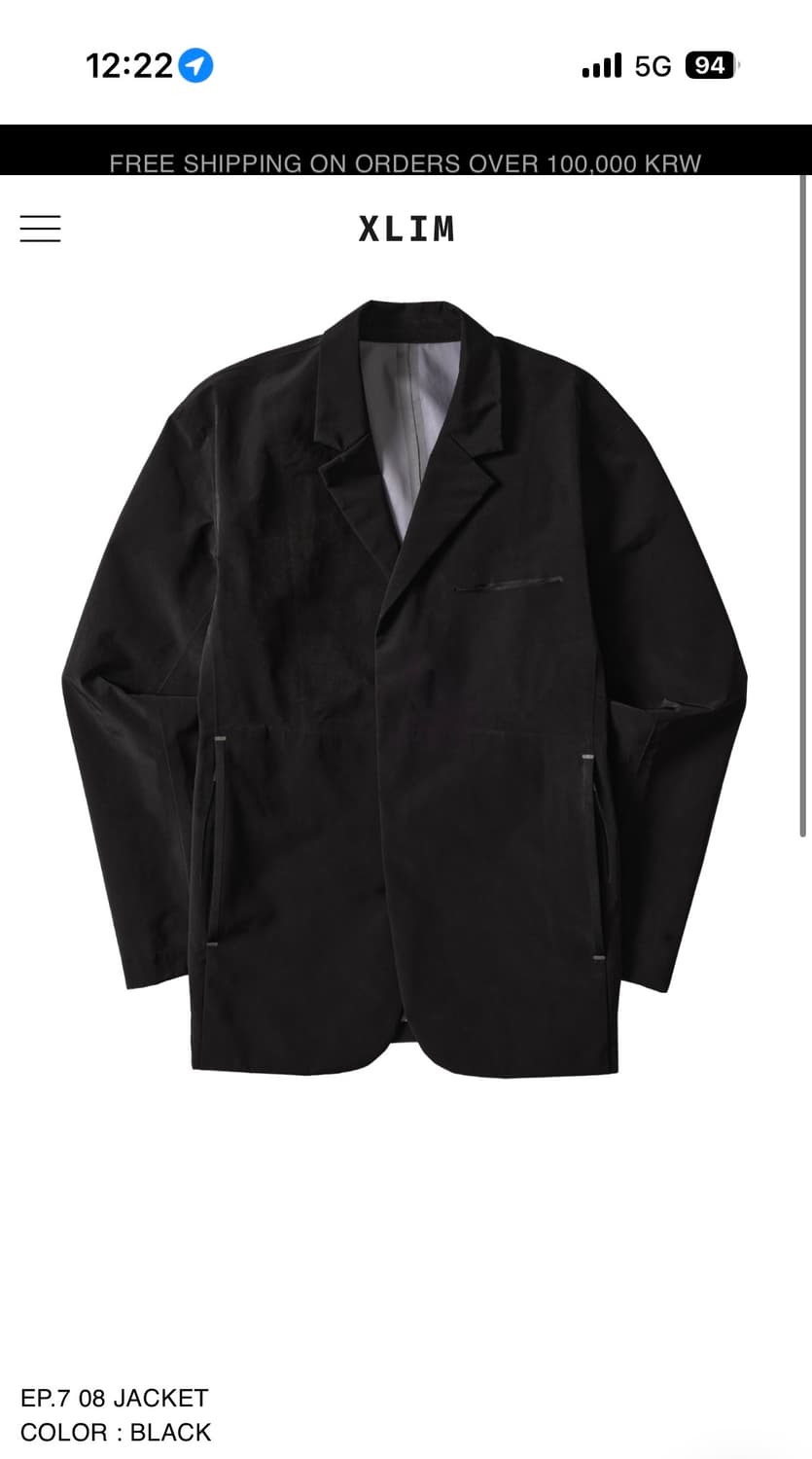XLIM EP.7 08 JACKET 엑슬림 자켓 상품이미지1
