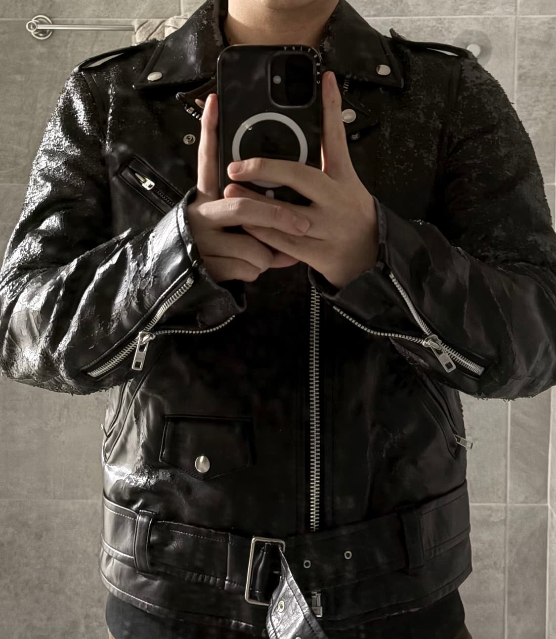 꼼데가르송 옴므 그래피티 라이더 자켓 상품이미지6