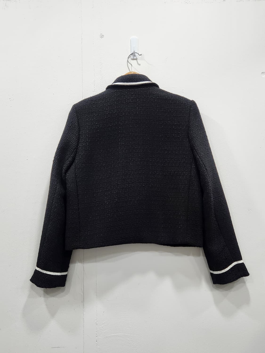 [F] 트위드 자켓 블랙 금장단추 여성 프리사이즈 상품이미지2