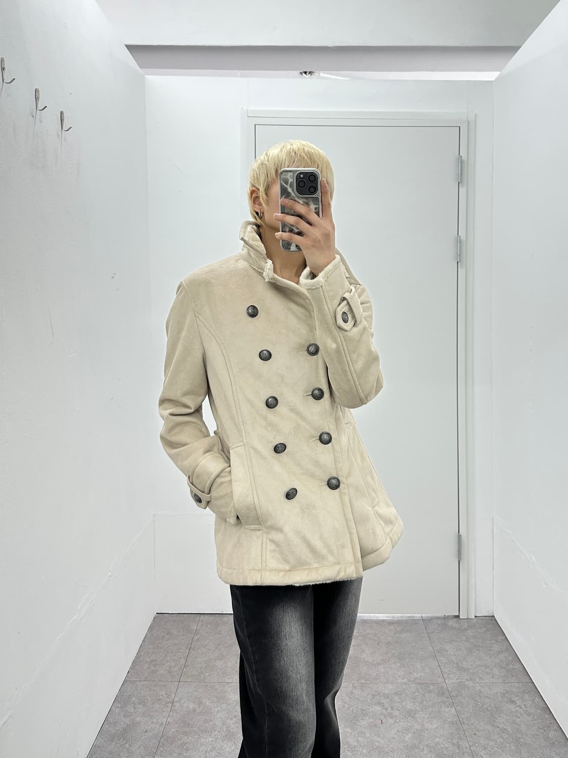 Morgan Homme Napoleon suede double breas 상품이미지8