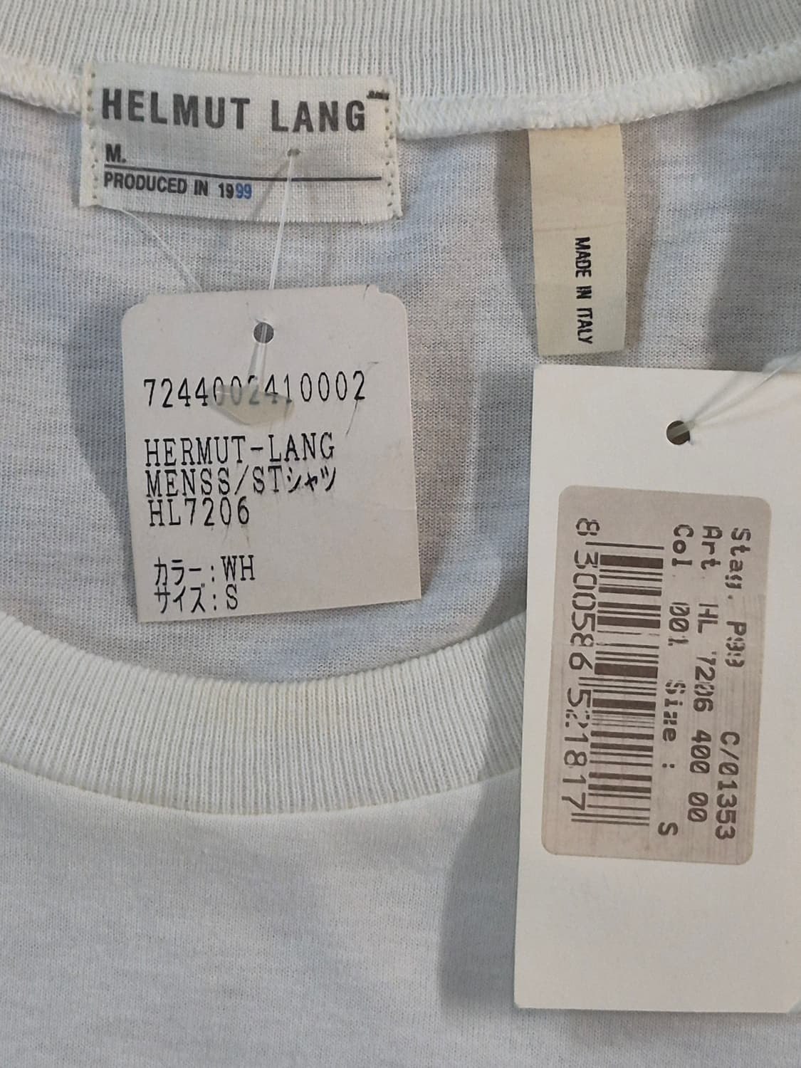 1999 Helmut Lang Backstage T-SHIRT 상품이미지4