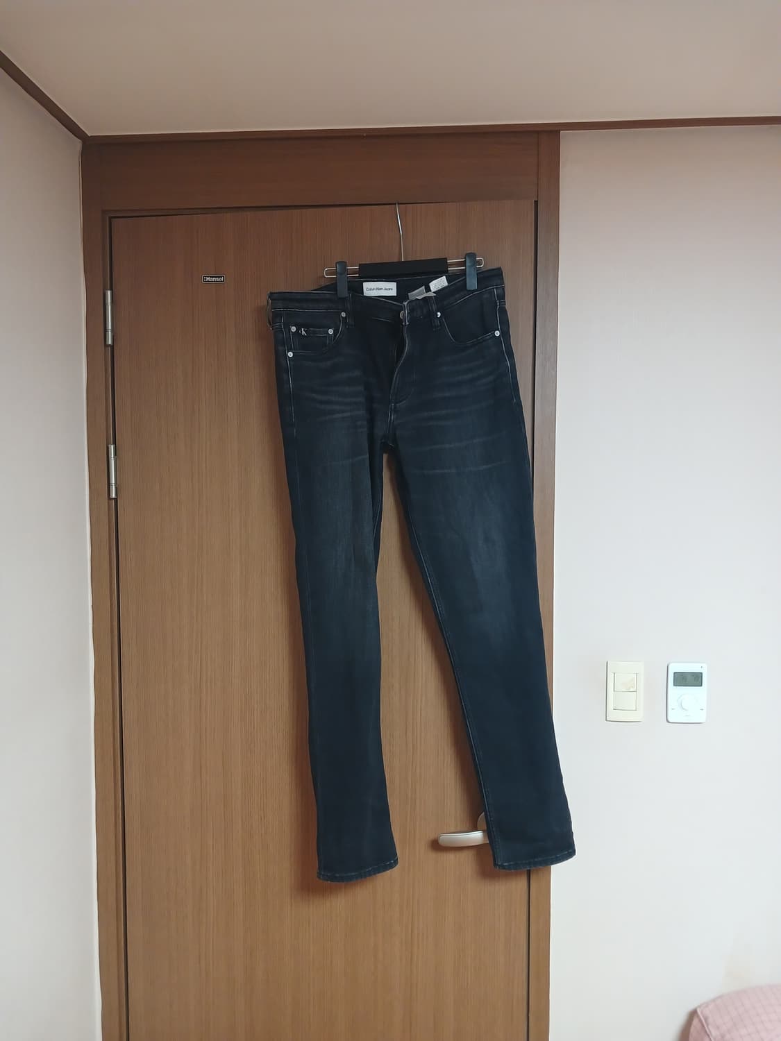 캘빈클라인 블랙 기모 데님 청바지34 상품이미지5