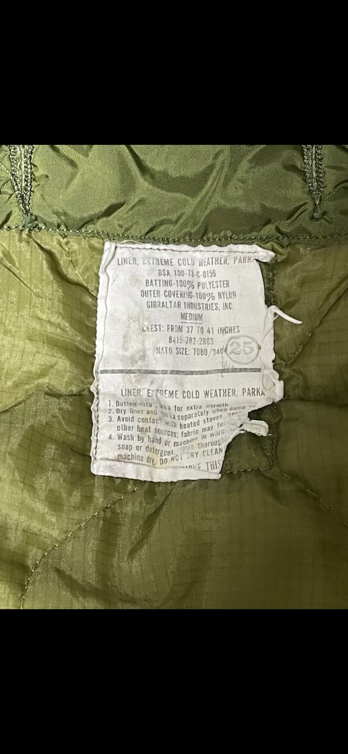 83년도 SO-SEW사 오리지널 M65 상품이미지3