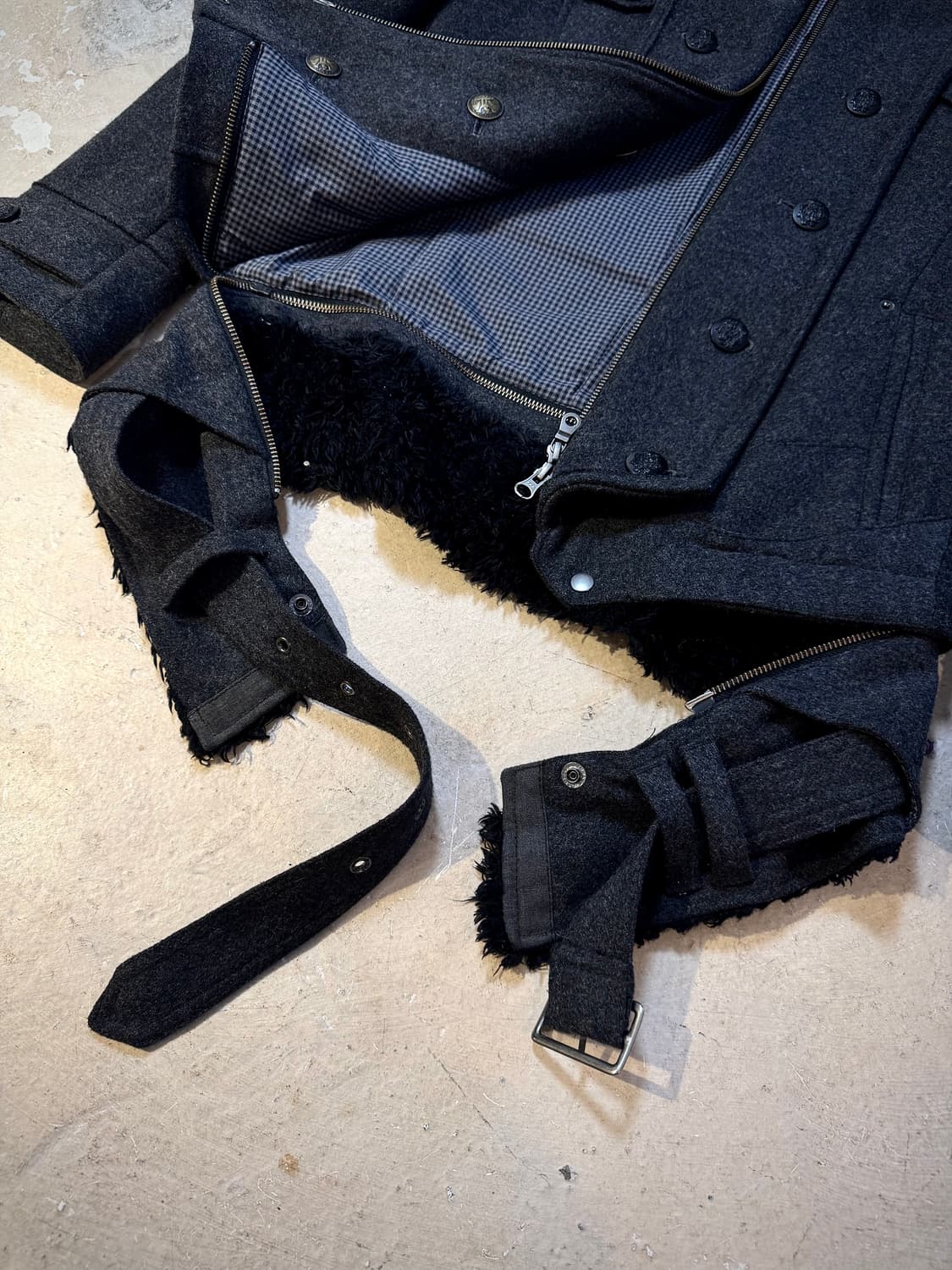 PPFM - Grey Wool Double button Jacket  상품이미지8