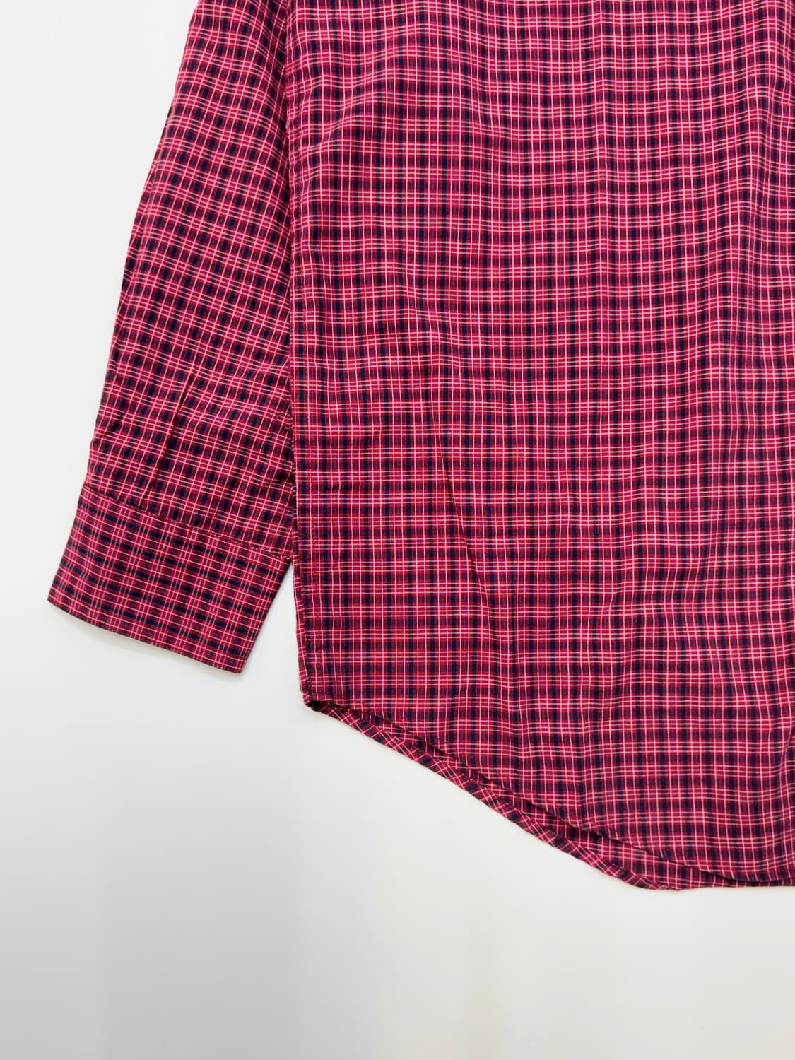 Chaps 챕스 레드컬러 노키타 체크 버튼다운 셔츠 상품이미지4