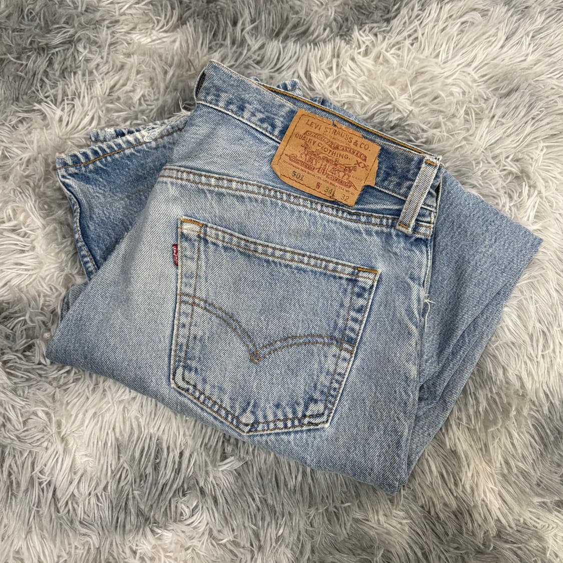 90s Levi’s usa 501 연청 Distressed 상품이미지9