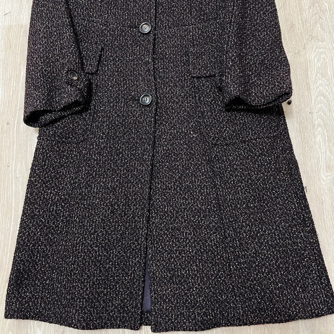 한섬 타임 이태리 여성 퍼 카라 코트 44-55  상품이미지3