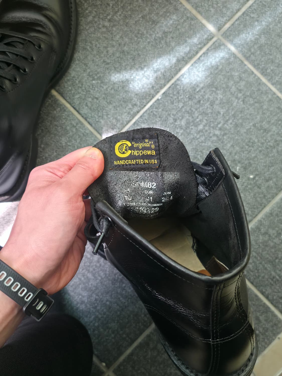 [8D] 치페와 서비스 부츠 6인치 블랙 트루퍼 상품이미지5