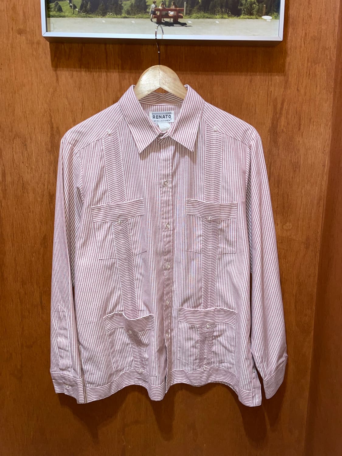 (M) Renato 빈티지 스트라이프 쿠바 셔츠 상품이미지3