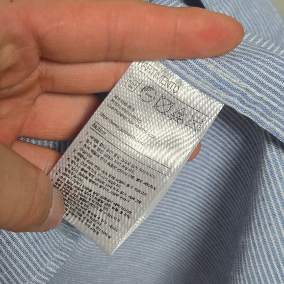 파르티멘토 스트라이프 셔츠/ 남성 셔츠/ 남자 셔츠  상품이미지3