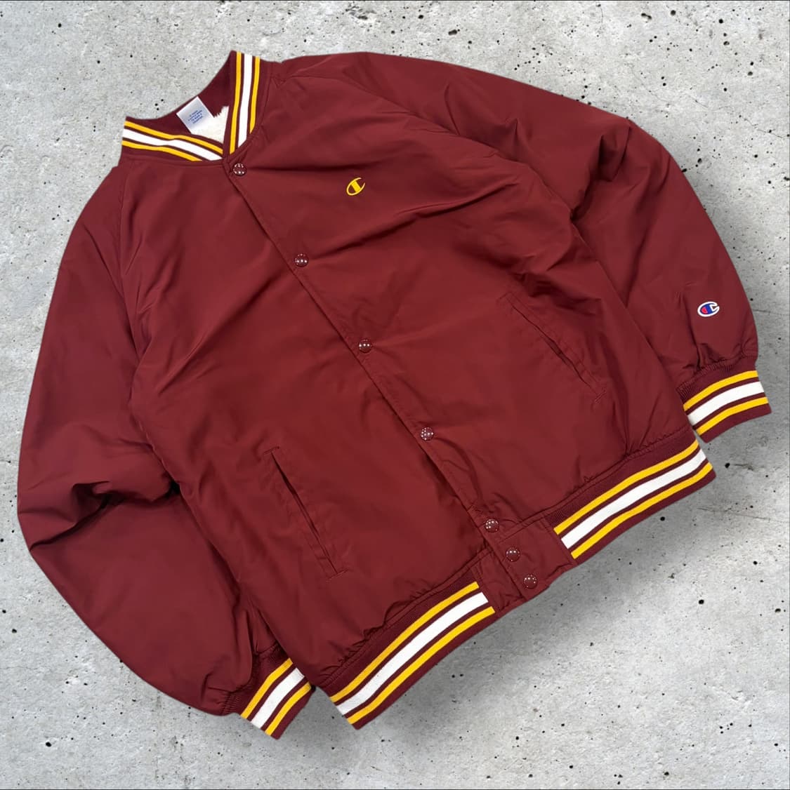 [XL] 챔피온 기모안감 버건디 바시티 자켓 C478 상품이미지1