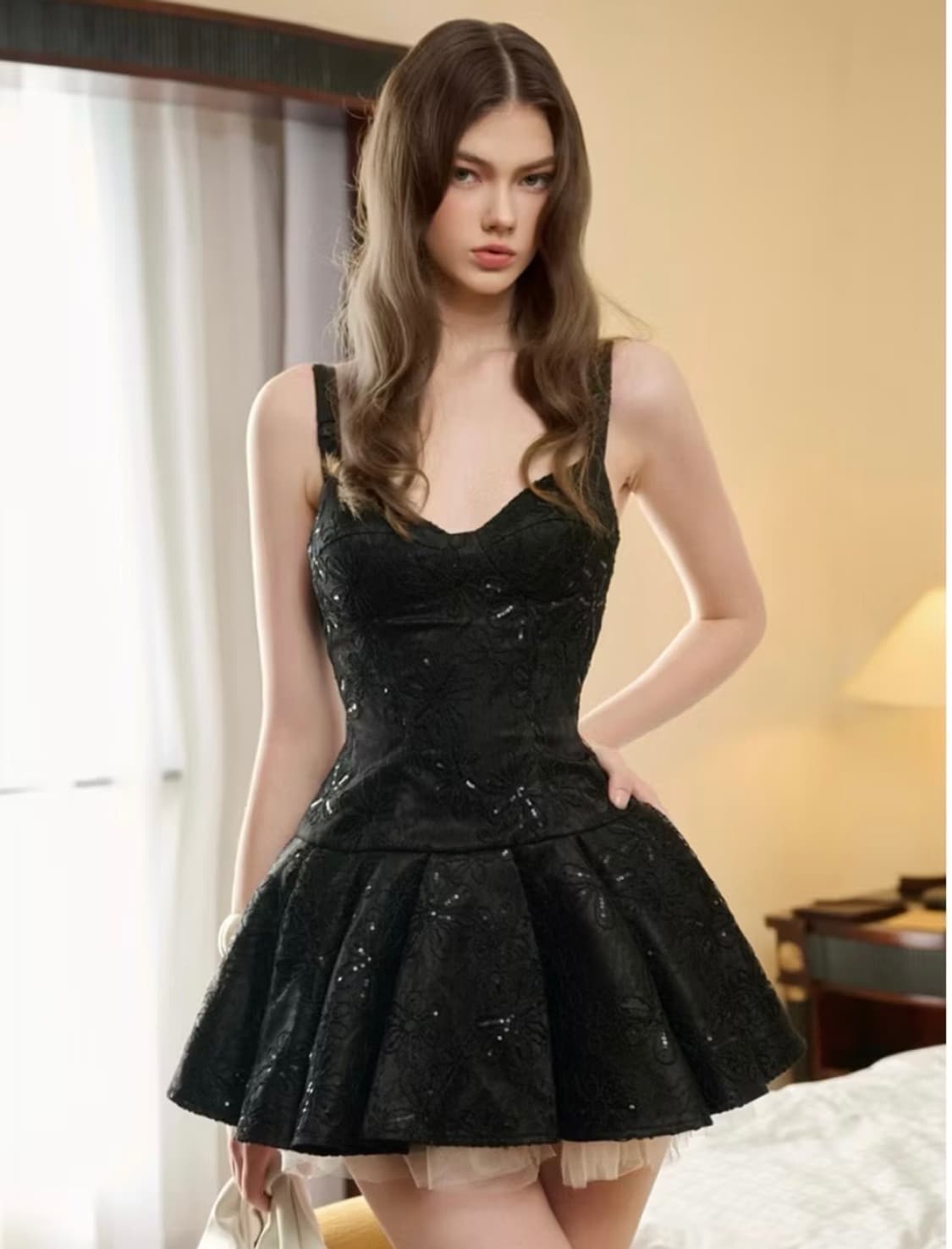 Anya dress ( black) 상품이미지3