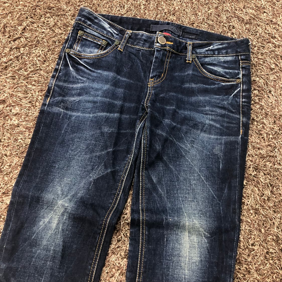 에비수 워싱 포켓 로고 데님 팬츠 상품이미지5